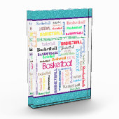 Basketbal typografie fotoblokken (Links)
