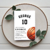 Basketbal Uitnodigen, Jongen Verjaardagsfeest Kaart