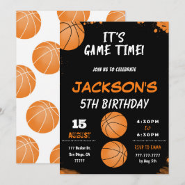 basketbal uitnodiging