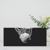 Basketbal Uitnodiging - Sport Uitnodigingen (Staand voorkant)