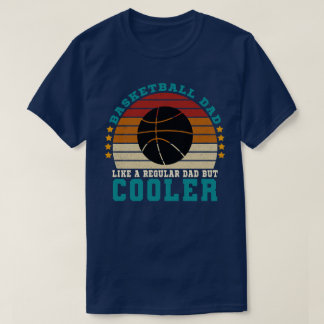 Basketbal vader als een gewone vader, maar cooler t-shirt