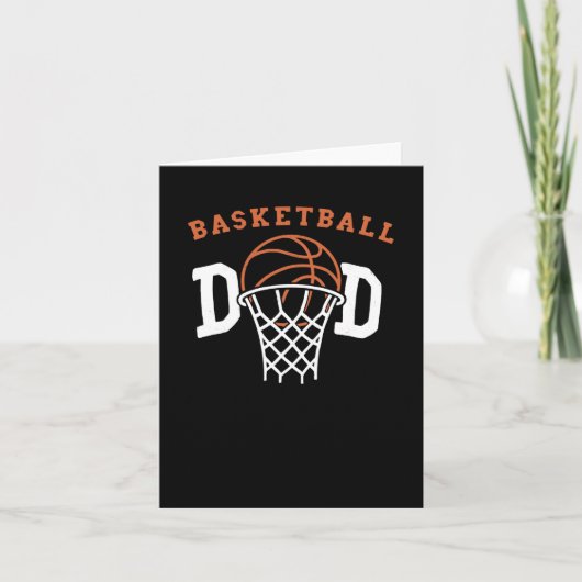 Basketbal vader. Basketbal coach Kaart (Voorkant)