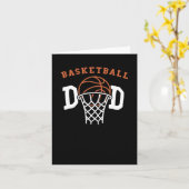 Basketbal vader. Basketbal coach Kaart (Gele Bloem)
