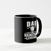 Basketbal vader cadeau mok (Voorkant rechts)