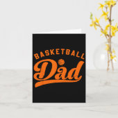 Basketbal Vader Cadeaus Papa Basketbal Vaderdag Kaart (Gele Bloem)