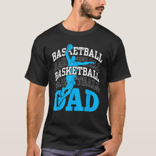 Basketbal Vader Coach Team Wedstrijd Speler Vader  T-shirt