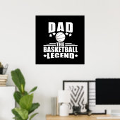 basketbal vader de legende poster (Thuiskantoor)
