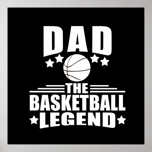 basketbal vader de legende poster (Voorkant)