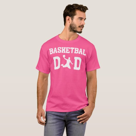 Basketbal vader grappig basketbal voor mannen en v t-shirt (Voorkant volledig)