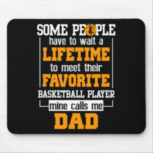 Basketbal vader levenslange favoriete speler vader muismat