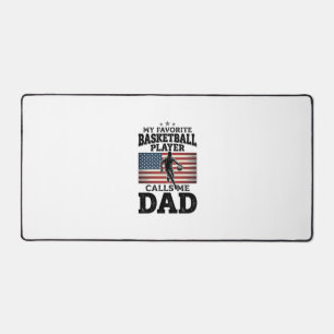 Basketbal Vader Patriottische Vintage Gravure T-Sh Bureaumat