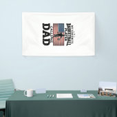 Basketbal Vader Patriottische Vintage Gravure T-Sh Spandoek (Beurs)