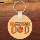 Basketbal vader sport fan team speler sleutelhanger (Voorkant)