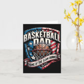 Basketbal Vader - Thuisbasis van de Slam Dunks Kaart (Gele Bloem)