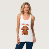 Basketbal Vader Vintage Gravure Shirt Ontwerp_1 (Volledige Voorkant)