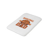 Basketbal Vader Vintage Gravure Shirt Ontwerp_1 Badmat (Gekanteld)