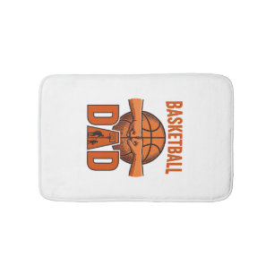 Basketbal Vader Vintage Gravure Shirt Ontwerp_1 Badmat