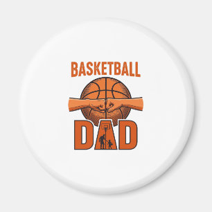 Basketbal Vader Vintage Gravure Shirt Ontwerp_1 Magneet