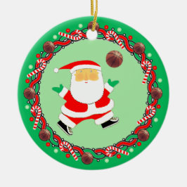 Basketbal Vakantie Gift Keramisch Ornament