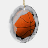 Basketbal Vakantie Keepsake Keramisch Ornament (Rechts)