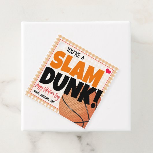 Basketbal Valentijns Label van de Jongensgift (In situ)