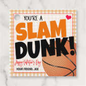 Basketbal Valentijns Label van de Jongensgift (Voorkant)