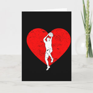Basketbal Valentijnsdag Cadeaus voor Basketbal Lie Kaart