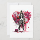 Basketbal Valentijnskaart Feestdagenkaart (Voorkant)