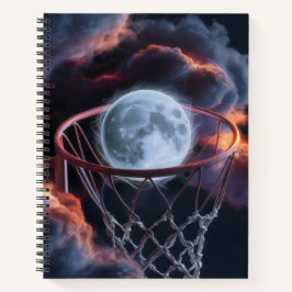 Basketbal van de aarde. notitieboek