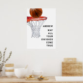 Basketbal Veel Succes Poster (Keuken)