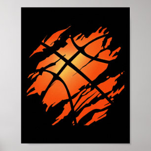 Basketbal Verenigde Staten American Flag Sports Lo Poster