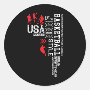 Basketbal Verenigde Staten-NBA Summer League Ronde Sticker