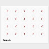Basketbal Verenigde Staten Support Team American F Ronde Sticker (Vel)