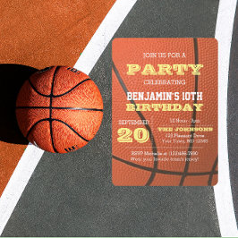 Basketbal Verjaardag Alle gelegenheden Uitnodiging