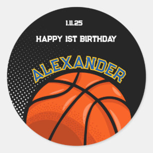 Basketbal Verjaardag Bash Sticker