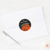 Basketbal Verjaardag Bash Sticker (Envelop)