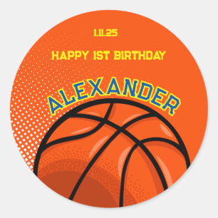 Basketbal Verjaardag Bash Sticker