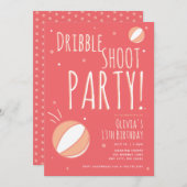 Basketbal Verjaardag Gepersonaliseerd Feest Kaart (Voorkant / Achterkant)