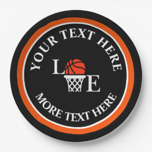 Basketbal Verjaardag Gift, Basketbal Team Speler Papieren Bordje