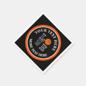 Basketbal Verjaardag Gift, Basketbal Team Speler Servet (Hoek)