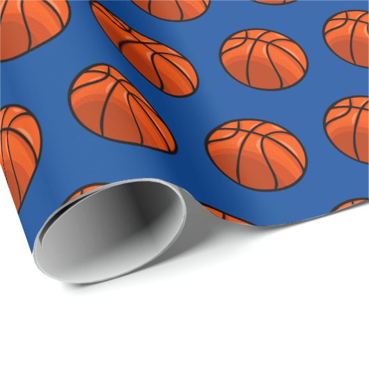 Basketbal Verjaardag Gift Wrap Sport Thema Papier (Rol Hoek)