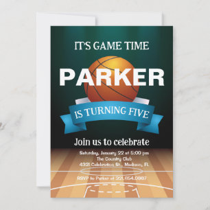 Basketbal Verjaardag jongen Sport Thema Game Kaart