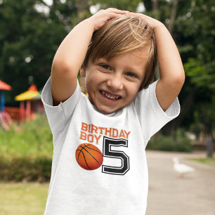 Basketbal Verjaardag Jongen T-shirt