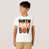 Basketbal Verjaardag Jongen T-shirt (Voorkant volledig)