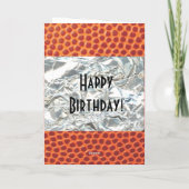 Basketbal Verjaardag Kaart (Achterkant)