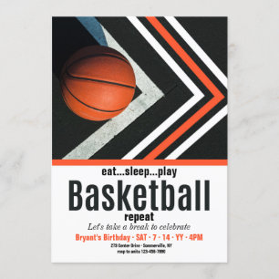 Basketbal Verjaardag Kaart