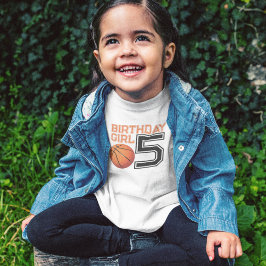 basketbal verjaardag meisje t-shirt