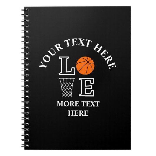 Basketbal Verjaardag, Speler  Notitieboek (Voorkant)