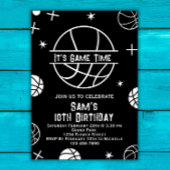 Basketbal Verjaardag Uitnodiging, Basket Ball Part Kaart