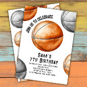 Basketbal Verjaardag Uitnodiging Basketbal Party